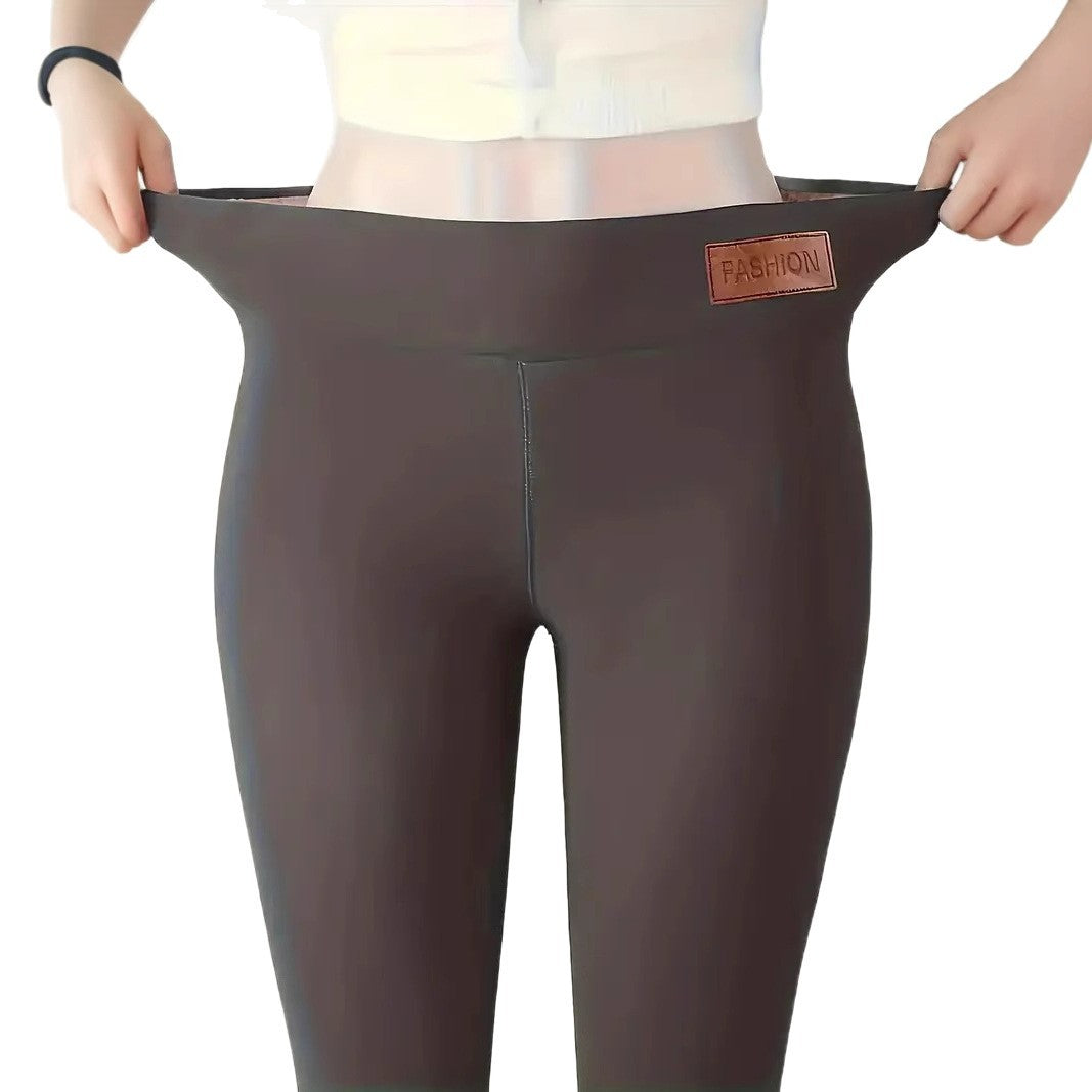 Legging Femme Doublé Polaire – Taille Haute & Confort Thermique