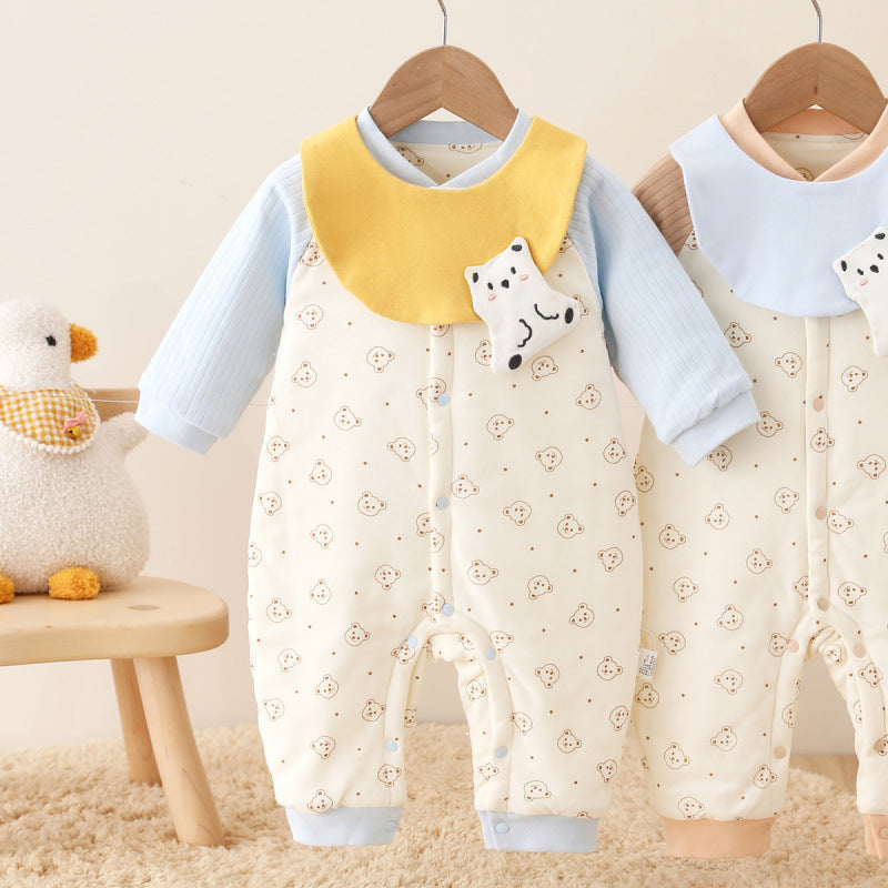 Combinaison Matelassée Bébé Printemps & Automne – Trois Couches Chaudes