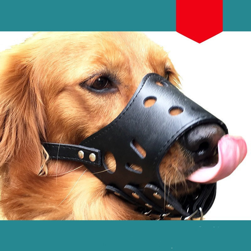 Muselière en Cuir Respirante pour Chien – Sécurité, Confort & Contrôle