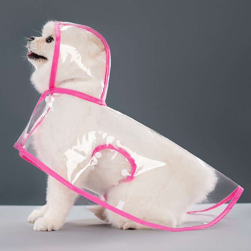 Imperméable Transparent pour Chien – Léger, Confortable & Anti-Pluie