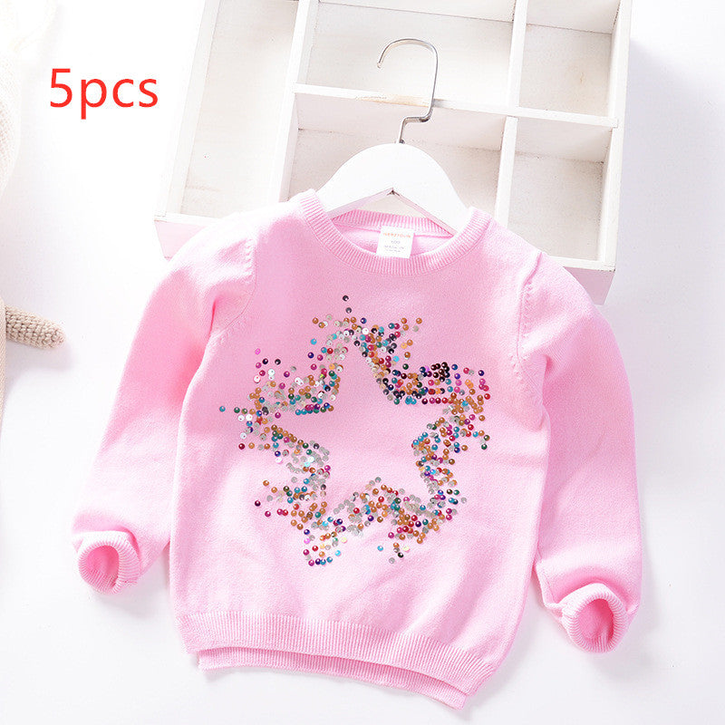 Pull Enfant avec Étoile à Paillettes – Chaud, Doux & Étincelant