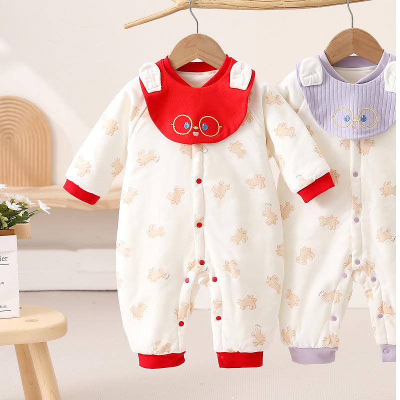 Combinaison Matelassée Bébé Printemps & Automne – Trois Couches Chaudes