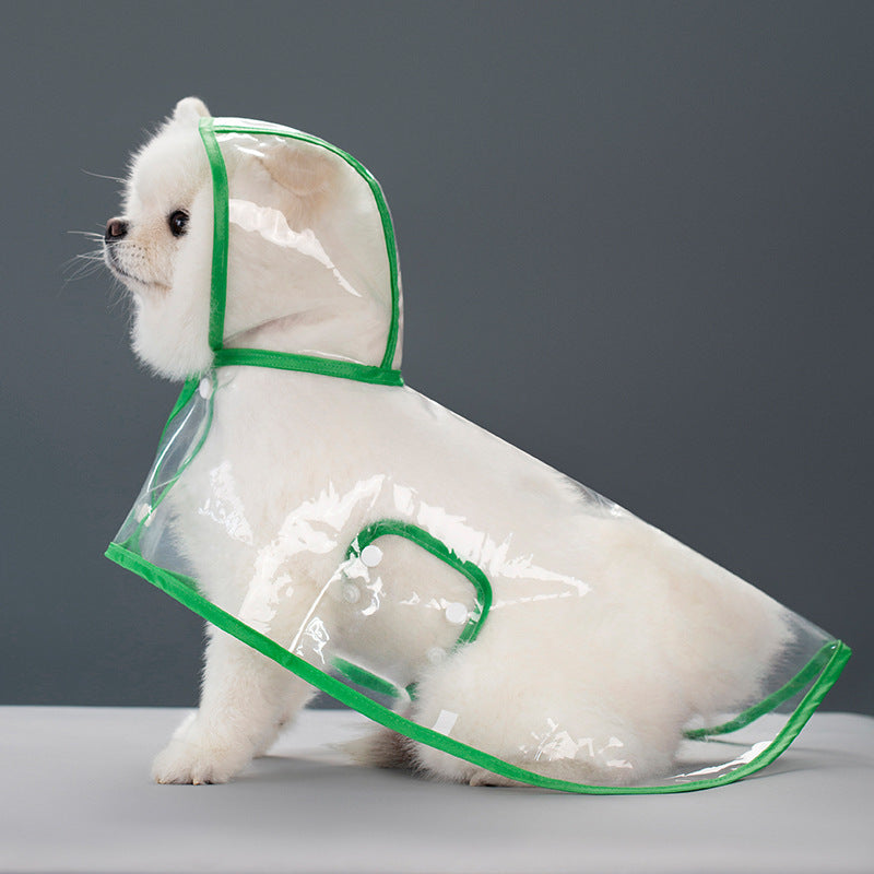 Imperméable Transparent pour Chien – Léger, Confortable & Anti-Pluie