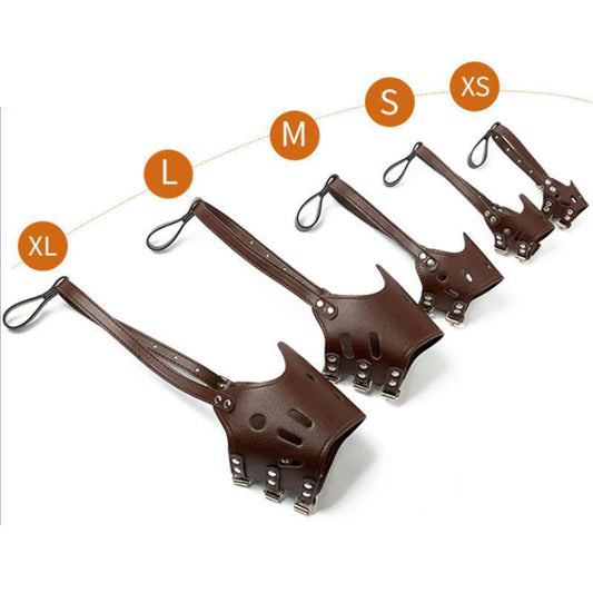 Muselière en Cuir Respirante pour Chien – Sécurité, Confort & Contrôle