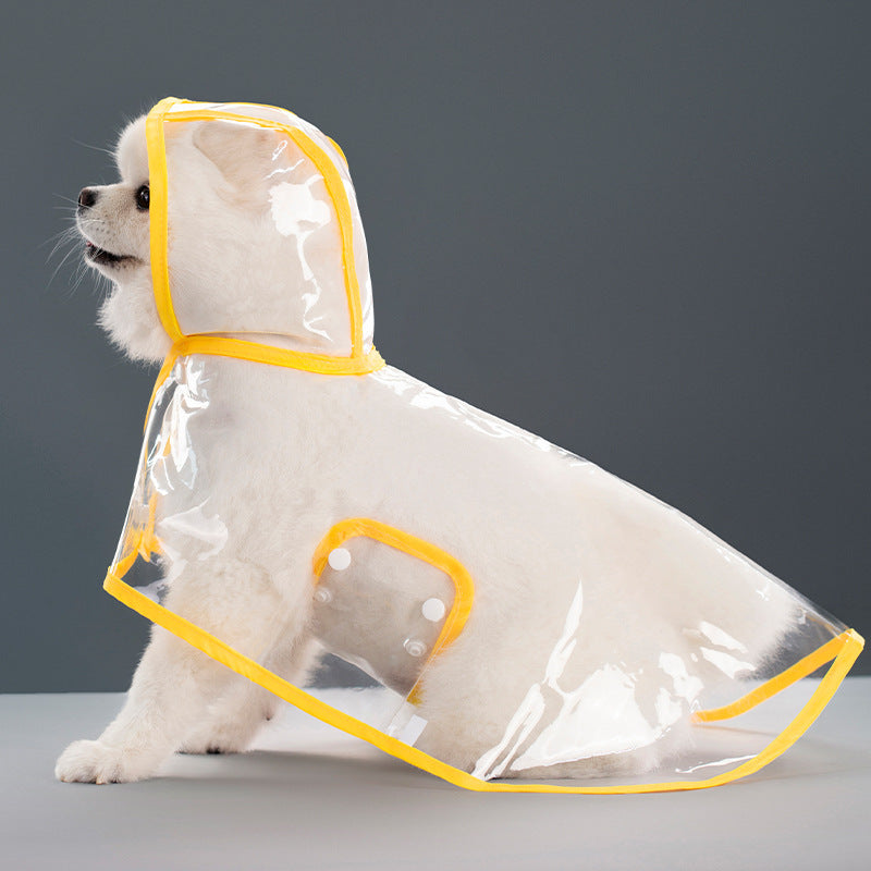 Imperméable Transparent pour Chien – Léger, Confortable & Anti-Pluie
